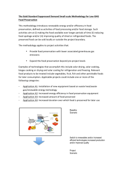 summary document - The Gold Standard