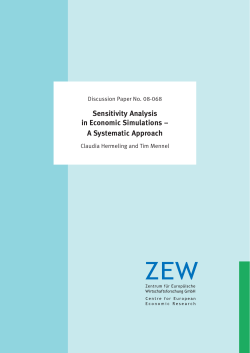 Sensitivity Analysis in Economic Simulations &ndash; A Systematic