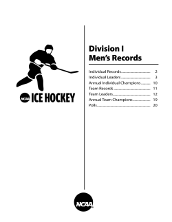 NCAA Men`s Ice Hockey Records