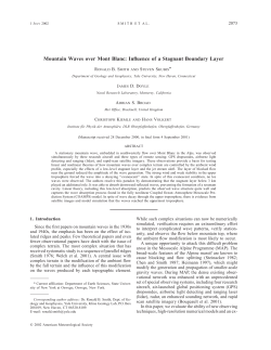 Mountain Waves over Mont Blanc: Influence of a