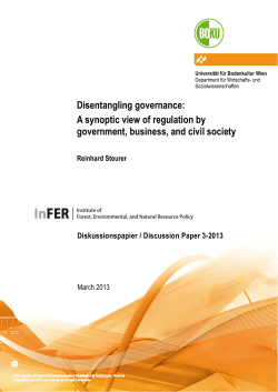 Disentangling governance: A synoptic view of regulation by