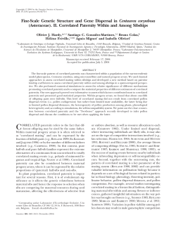 Fine-Scale Genetic Structure and Gene Dispersal in Centaurea