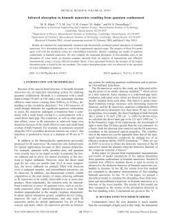 Infrared absorption in bismuth nanowires resulting from quantum