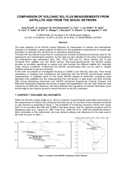 comparison of volcanic so2 flux measurements from - CDOP