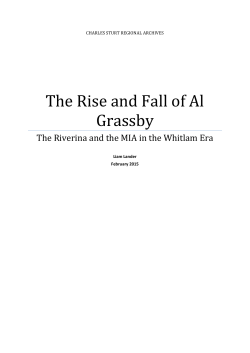 The Rise and Fall of Al Grassby