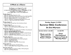 Summer Bible Conference