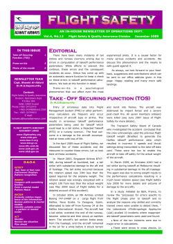 FLIGHT SAFETY NEWSLETTER