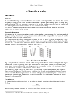 6. Non-uniform bending