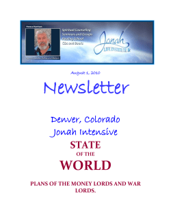 Denver, Colorado Jonah Intensive STATE