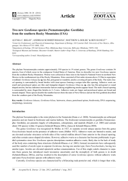 from the southern Rocky Mountains (USA)