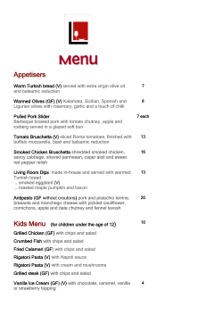 Menu - Templestowe Living Room