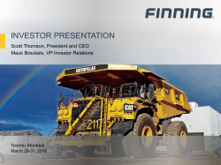 INVESTOR PRESENTATION