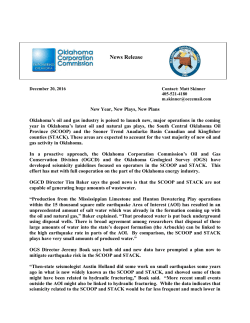 News Release - Oklahoma Corporation Commission