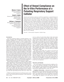 Effect of Vessel Compliance on the In