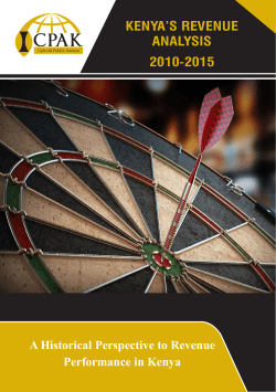 kenya`s revenue analysis 2010-2015