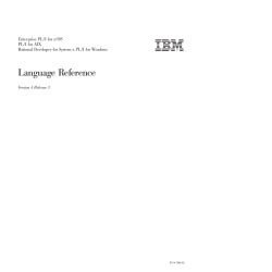 Enterprise PL/I for z/OS Language Reference