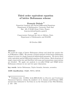 Third order equivalent equation of lattice Boltzmann scheme