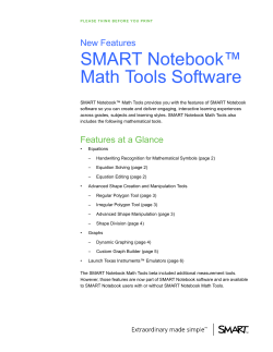 New Features in SMART Notebook Math Tools Software
