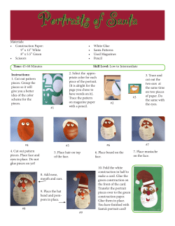 Materials: &bull; Construction Paper: 9&rdquo; x 12&rdquo; White 8&rdquo; x 5.5&rdquo; Green