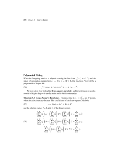 Polynomial Fitting - Full