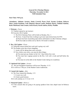 General SGA Minutes from 11:8
