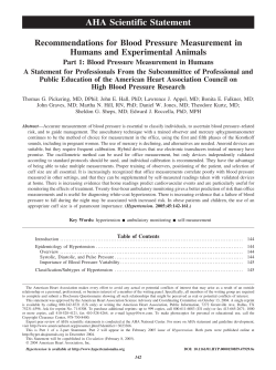 AHA Scientific Statement - Egyptian Hypertension Society