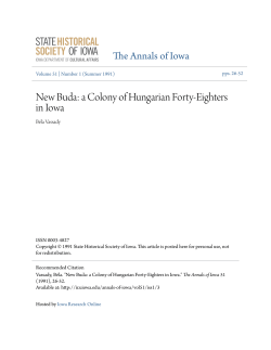 New Buda: a Colony of Hungarian Forty