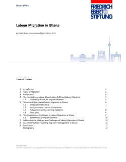 Labour migration in Ghana
