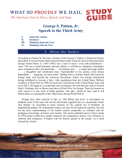 George S. Patton, Jr. Speech to the Third Army
