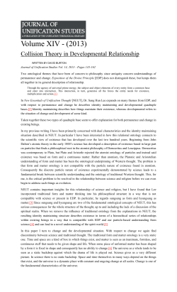 7. Collision Theory in Developmental Relationship