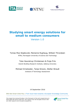 ERA-Net SG+ Lauch Event Agenda