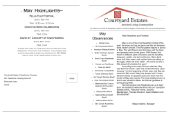May Highlights - Courtyard Estates