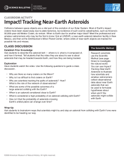 Impact! Tracking Near-Earth Asteroids (continued)