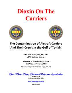 Dioxin On The Carriers - Blue Water Navy Vietnam Veterans
