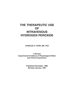 Therapeutic Use of HP-FARR - The Truth About Food Grade