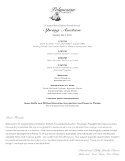 Spring Auction - Saint Joseph Mercy Health System