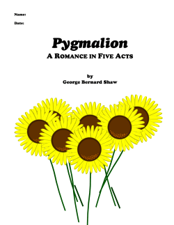 Pygmalion - eienglish.org