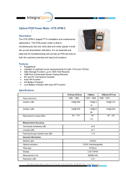 Optical PON Power Meter: OTE-OPM-C