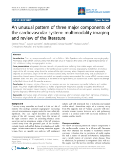 An unusual pattern of three major components of the cardiovascular