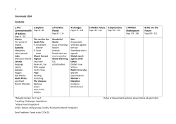 Crossroads 10/A Contents 1.The Commonwealth of Nations. 2
