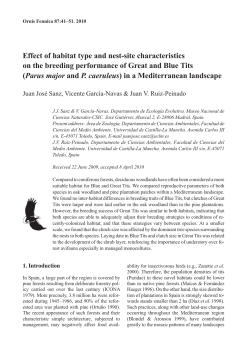 Effect of habitat type and nest-site characteristics on