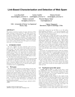 Link-Based Characterization and Detection of Web Spam