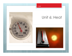 Unit 6: Heat
