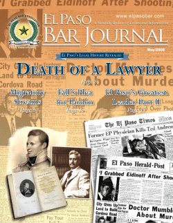 May 2008 - El Paso Bar Association