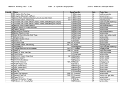 Manning Client List - Library of American Landscape History