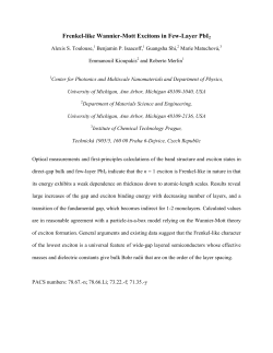 Frenkel-like Wannier-Mott Excitons in Few