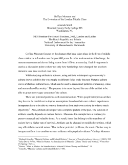 Geffrye Museum and the Evolution of the