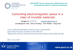 Controlling electromagnetic waves in a class of invisible materials