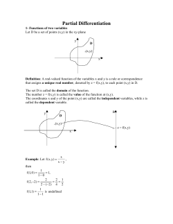 Partial Derivatives