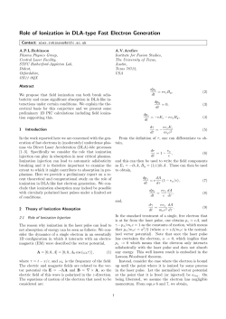 Role of Ionization in DLA-type Fast Electron Generation (PDF